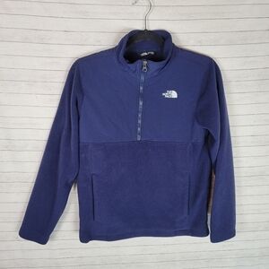 THE NORTH FACE Forrest Fleece Full Zip Hoodie in Navy Blue, sz Large 14/…